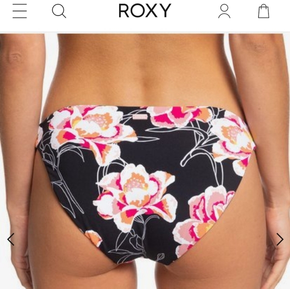BNWT ~ Roxy Athletic Floral Bikini Set - Picture 4 of 12